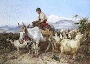 Richard ansdell,R.A. The Vega of Granada Spain oil painting artist